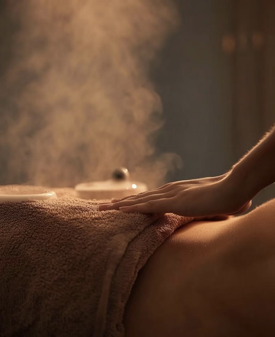 Hot oil massage treatment